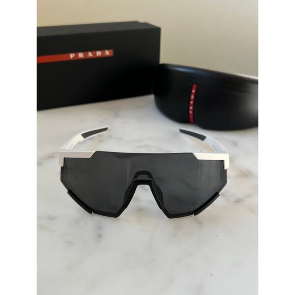 NEW Prada Sport PS04WS Sunglasses in White - Picture 6 of 8